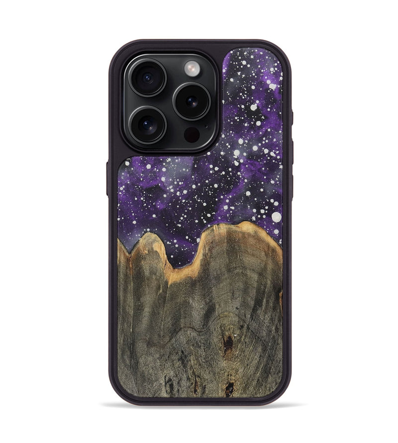 iPhone 15 Pro Wood+Resin Phone Case - Geneva (Cosmos, 717506)