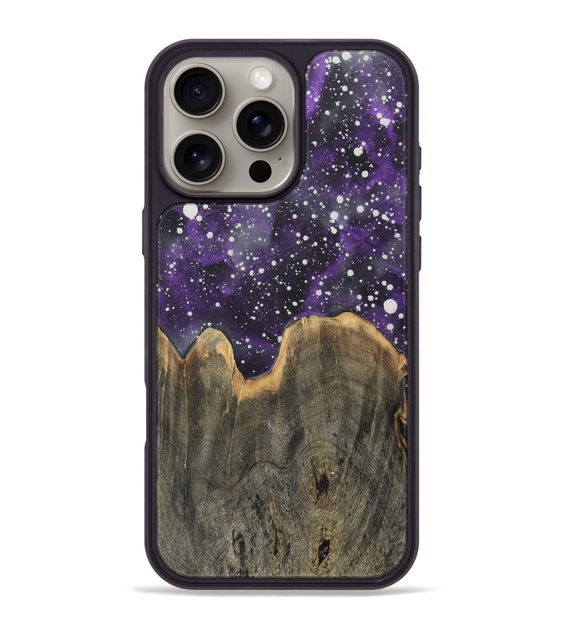 iPhone 16 Pro Max Wood+Resin Phone Case - Geneva (Cosmos, 717506)