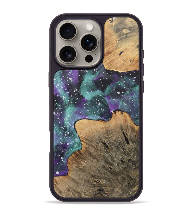 iPhone 16 Pro Max Wood+Resin Phone Case - Sadie (Cosmos, 717507)