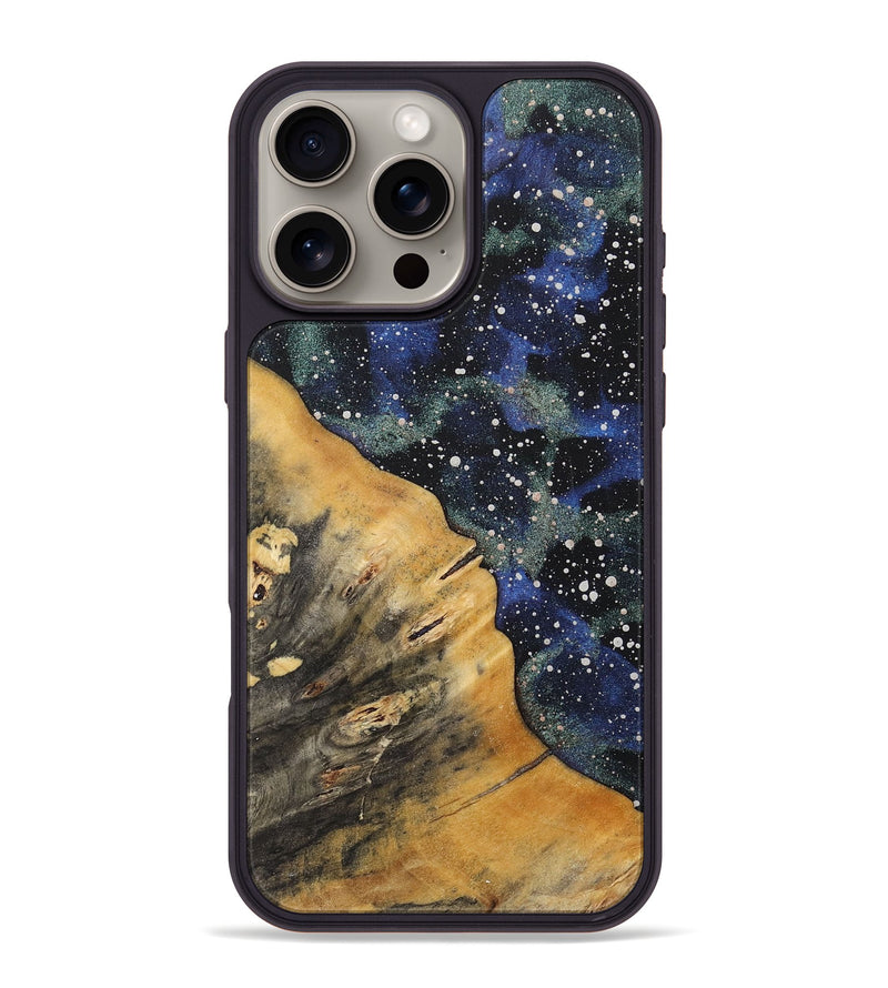 iPhone 16 Pro Max Wood+Resin Phone Case - Patrice (Cosmos, 717516)