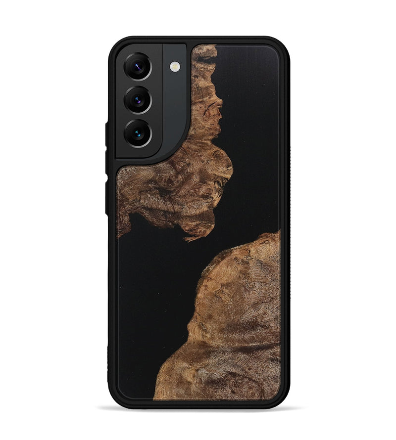 Galaxy S22 Plus Wood+Resin Phone Case - Lane (Pure Black, 717558)