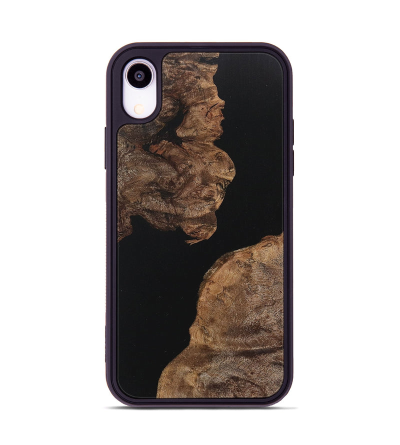 iPhone Xr Wood+Resin Phone Case - Lane (Pure Black, 717558)