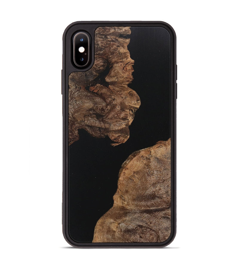 iPhone Xs Max Wood+Resin Phone Case - Lane (Pure Black, 717558)