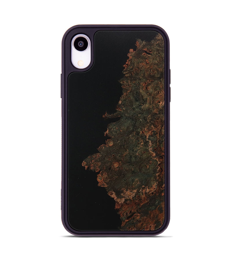 iPhone Xr Wood+Resin Phone Case - Casey (Pure Black, 717561)