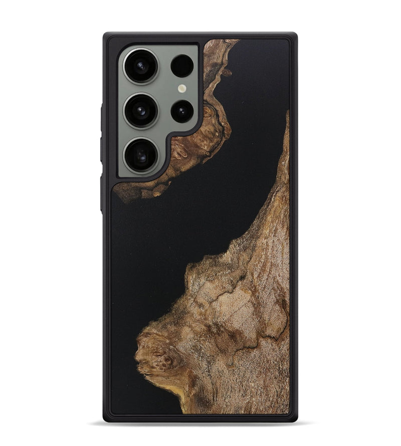 Galaxy S24 Ultra Wood+Resin Phone Case - Noelle (Pure Black, 717564)