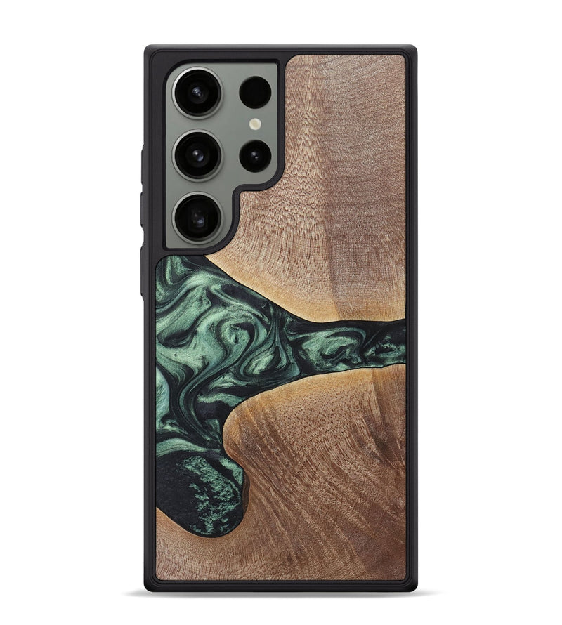 Galaxy S24 Ultra Wood+Resin Phone Case - Brent (Green, 717587)