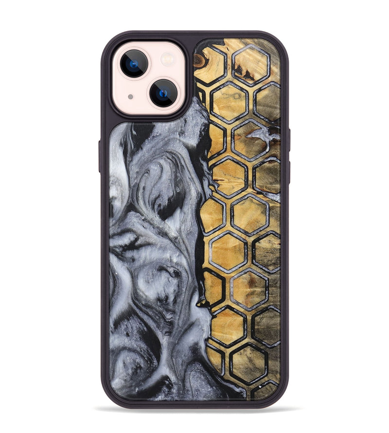 iPhone 14 Plus Wood+Resin Phone Case - Andre (Pattern, 717596)