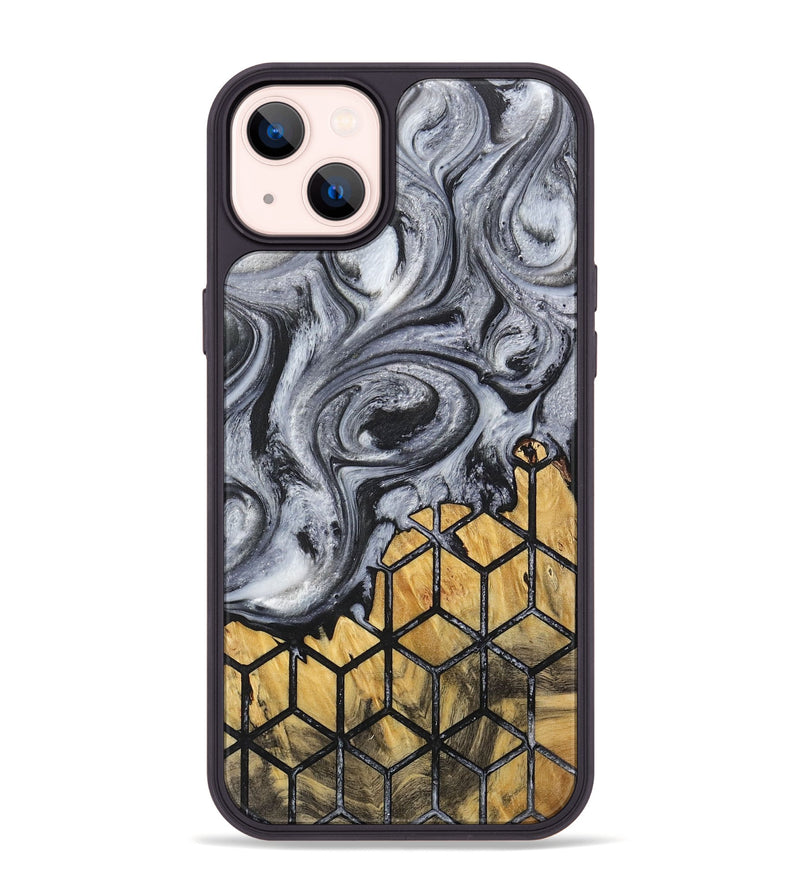 iPhone 14 Plus Wood+Resin Phone Case - Becky (Pattern, 717597)