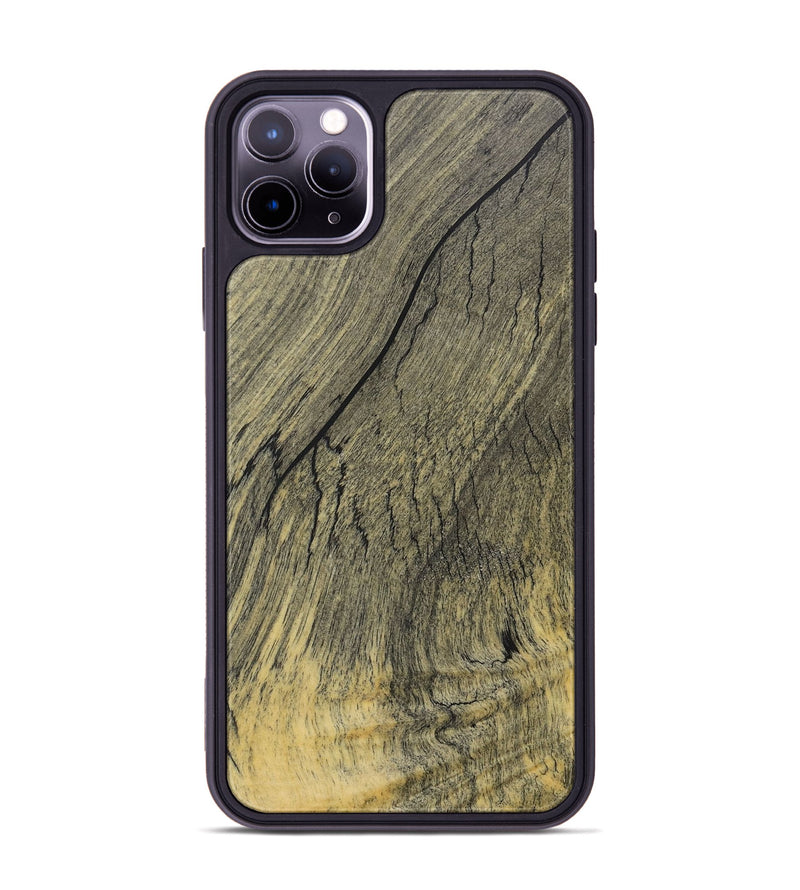 iPhone 11 Pro Max Wood+Resin Phone Case - Sherry (Wood Burl, 717621)