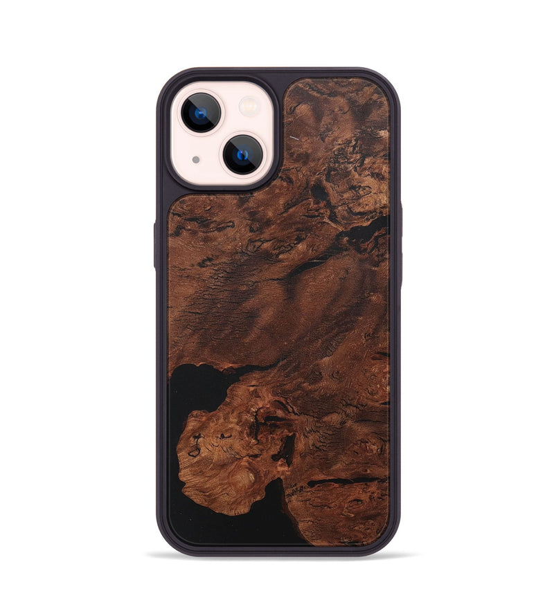 iPhone 14 Wood+Resin Phone Case - Spencer (Wood Burl, 717625)