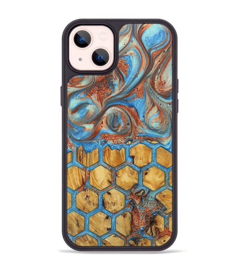 iPhone 14 Plus Wood+Resin Phone Case - Ron (Pattern, 717770)