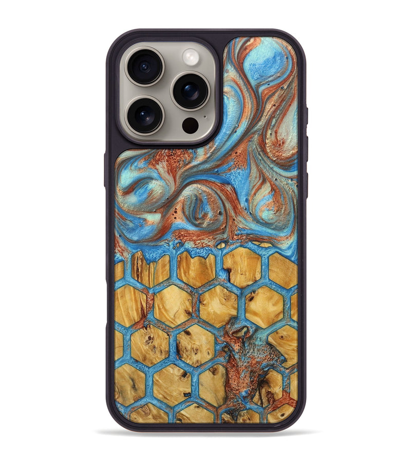 iPhone 16 Pro Max Wood+Resin Phone Case - Ron (Pattern, 717770)