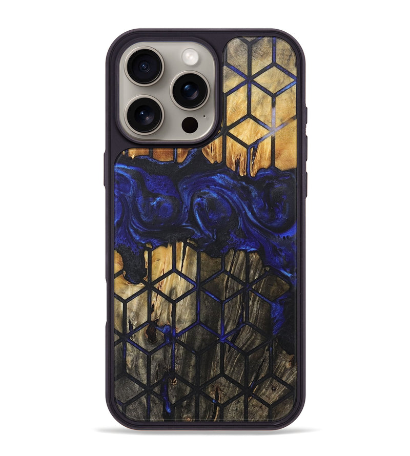 iPhone 16 Pro Max Wood+Resin Phone Case - Joan (Pattern, 717771)