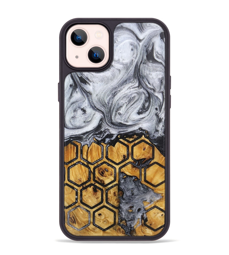 iPhone 14 Plus Wood+Resin Phone Case - Jay (Pattern, 717790)