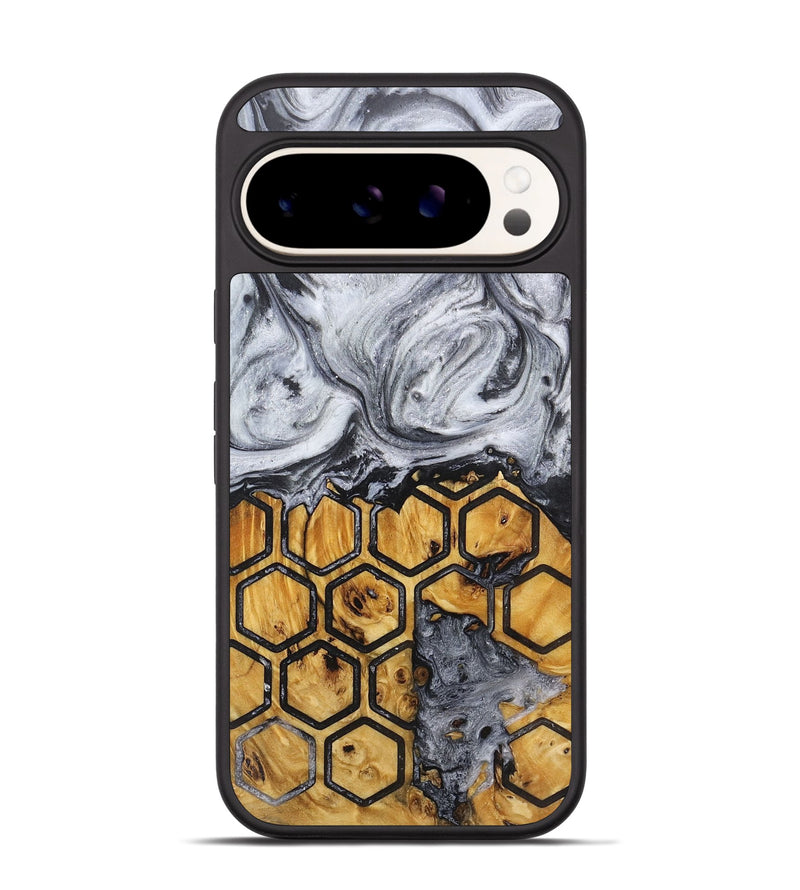 Pixel 9 Pro Wood+Resin Phone Case - Jay (Pattern, 717790)