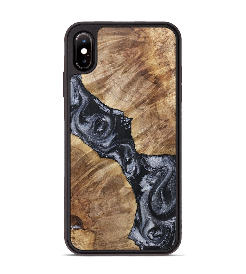 iPhone Xs Max Wood+Resin Phone Case - Wanda (Black & White, 717816)