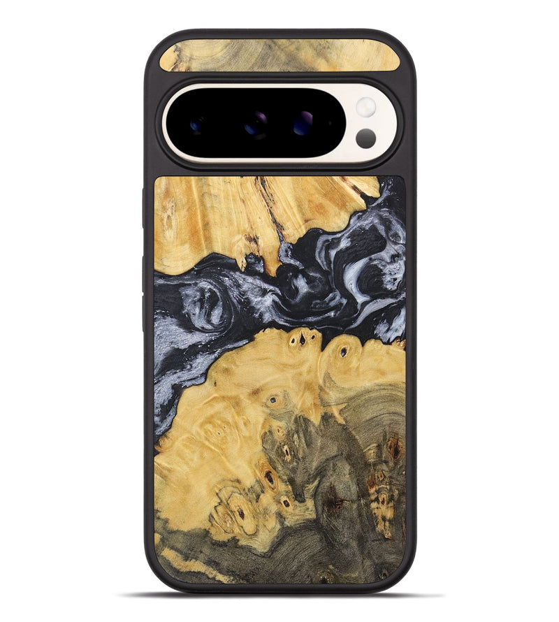 Pixel 9 Pro XL Wood+Resin Phone Case - Candace (Black & White, 717818)