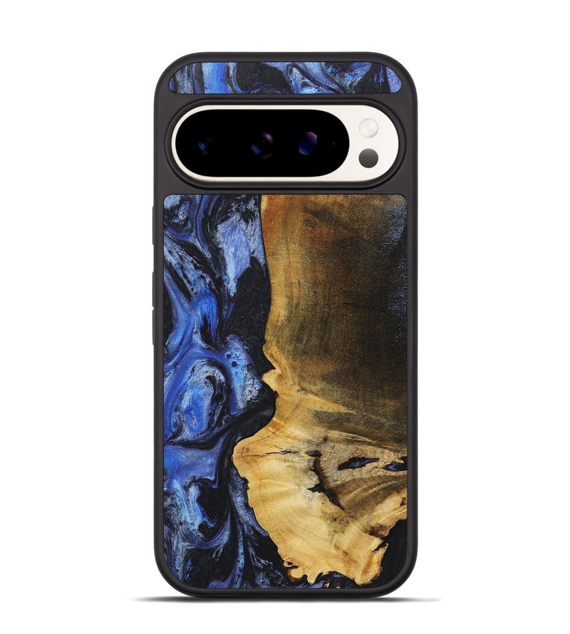 Pixel 9 Pro Wood+Resin Phone Case - Kyle (Blue, 718014)