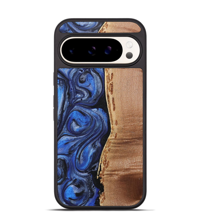 Pixel 9 Pro Wood+Resin Phone Case - London (Blue, 718032)