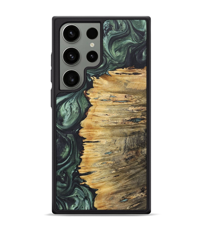 Galaxy S24 Ultra Wood+Resin Phone Case - Nyla (Green, 718042)