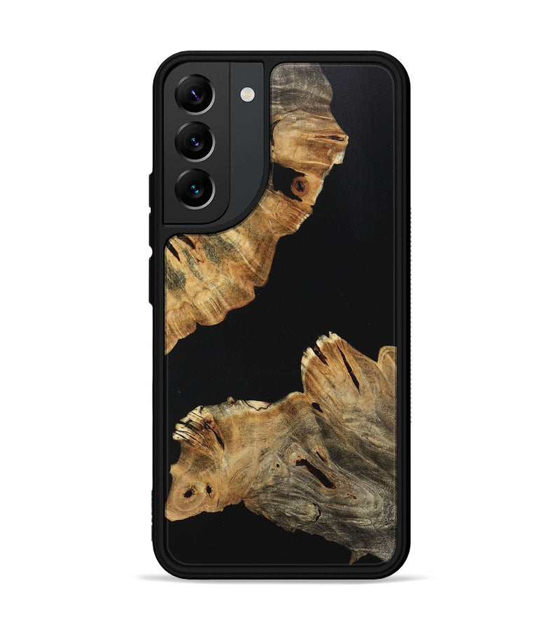 Galaxy S22 Plus Wood+Resin Phone Case - Arturo (Pure Black, 718106)