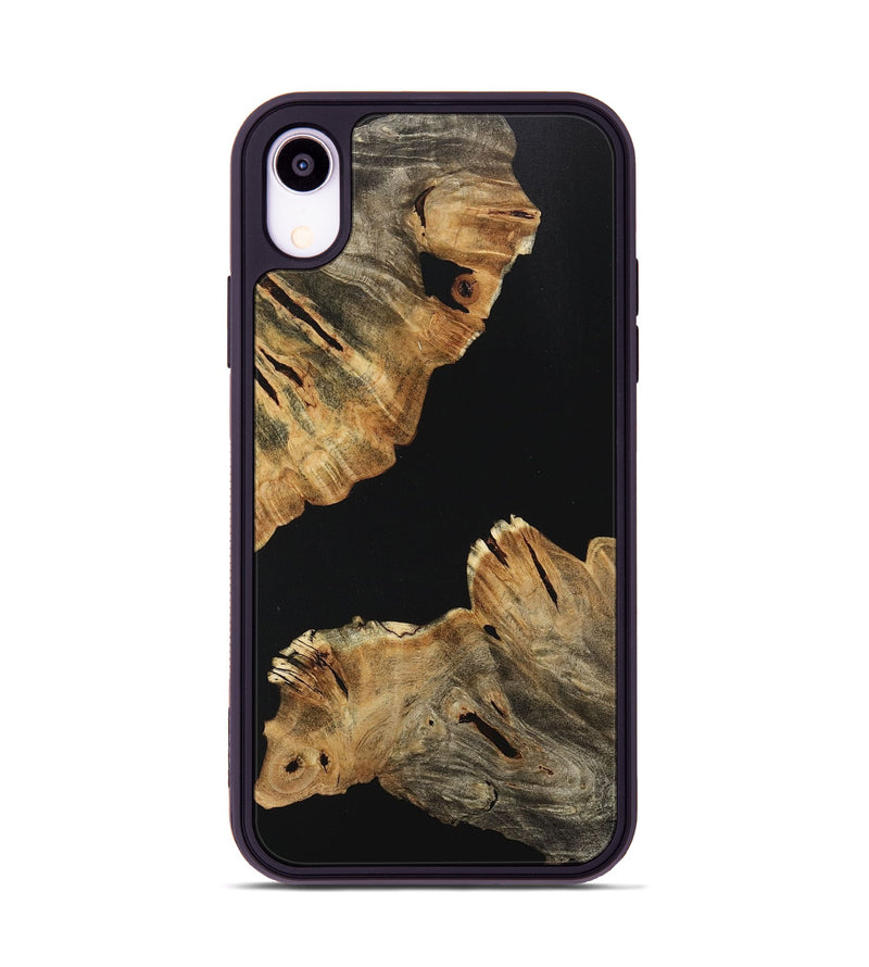 iPhone Xr Wood+Resin Phone Case - Arturo (Pure Black, 718106)