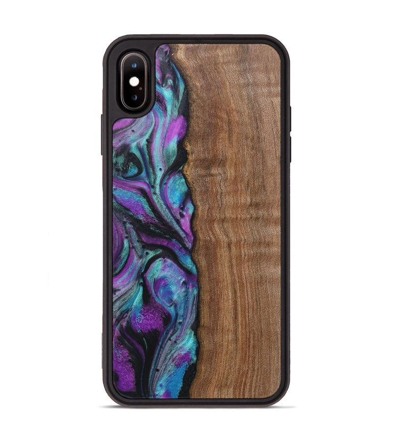 iPhone Xs Max Wood+Resin Phone Case - Lyle (Purple, 718125)