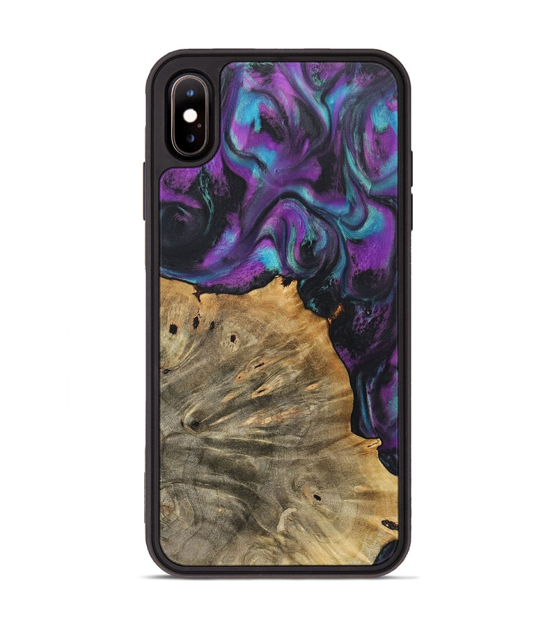 iPhone Xs Max Wood+Resin Phone Case - Carson (Purple, 718130)