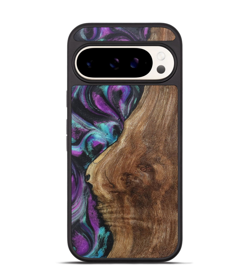 Pixel 9 Pro Wood+Resin Phone Case - Derrick (Purple, 718133)