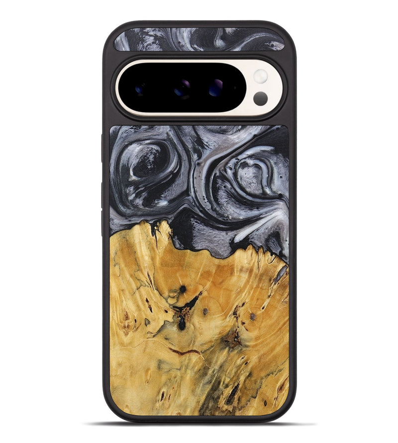 Pixel 9 Pro XL Wood+Resin Phone Case - Lainey (Black & White, 718144)