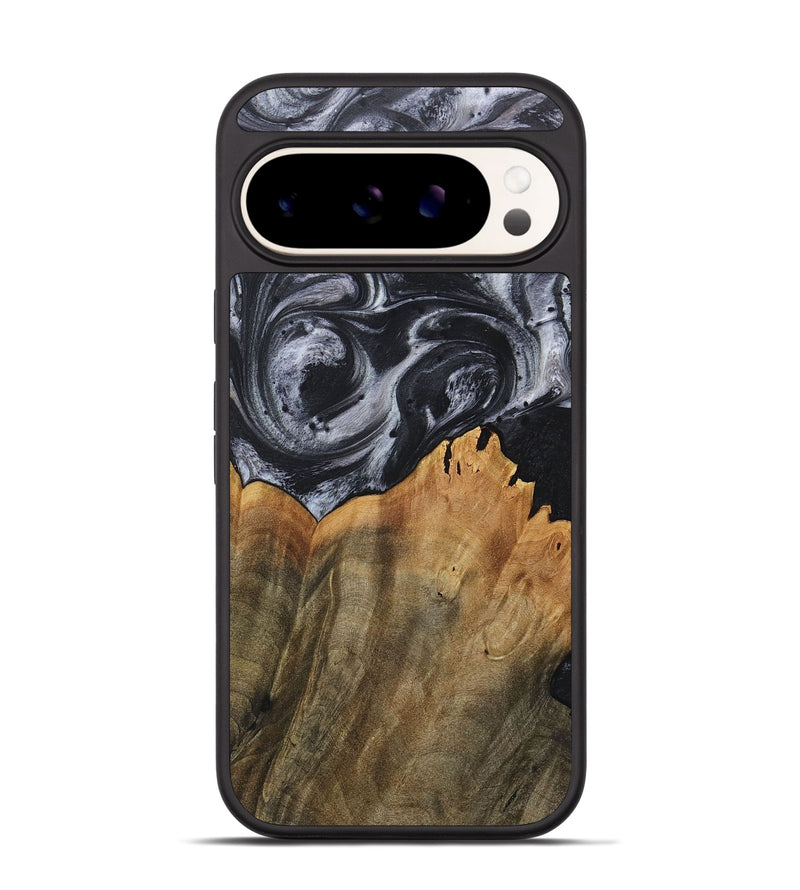 Pixel 9 Wood+Resin Phone Case - Arthur (Black & White, 718148)