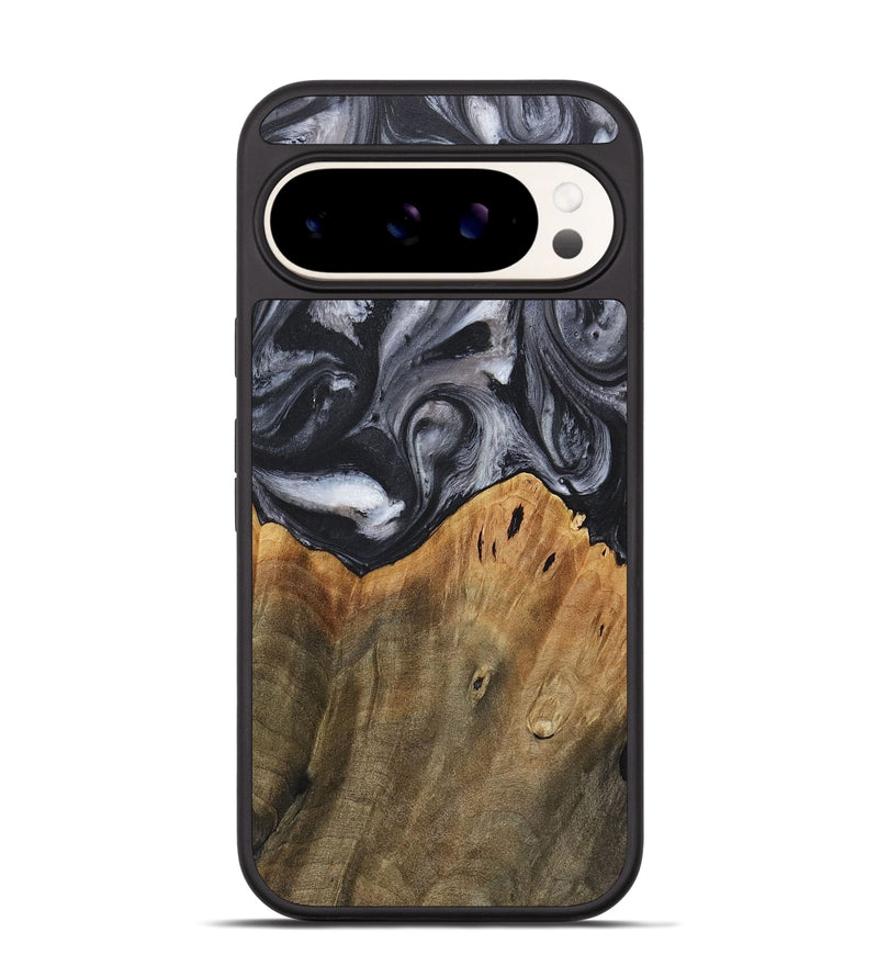 Pixel 9 Pro Wood+Resin Phone Case - Raiden (Black & White, 718150)