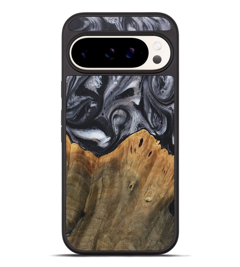 Pixel 9 Pro XL Wood+Resin Phone Case - Raiden (Black & White, 718150)