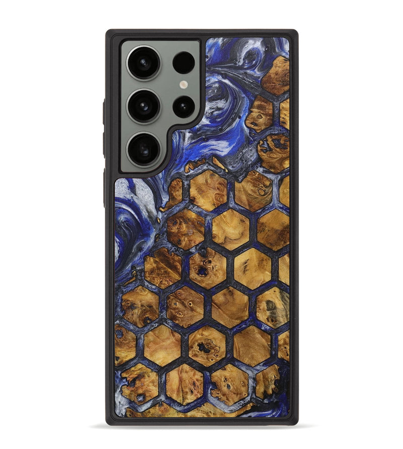 Galaxy S23 Ultra Wood+Resin Phone Case - Paige (Pattern, 718166)