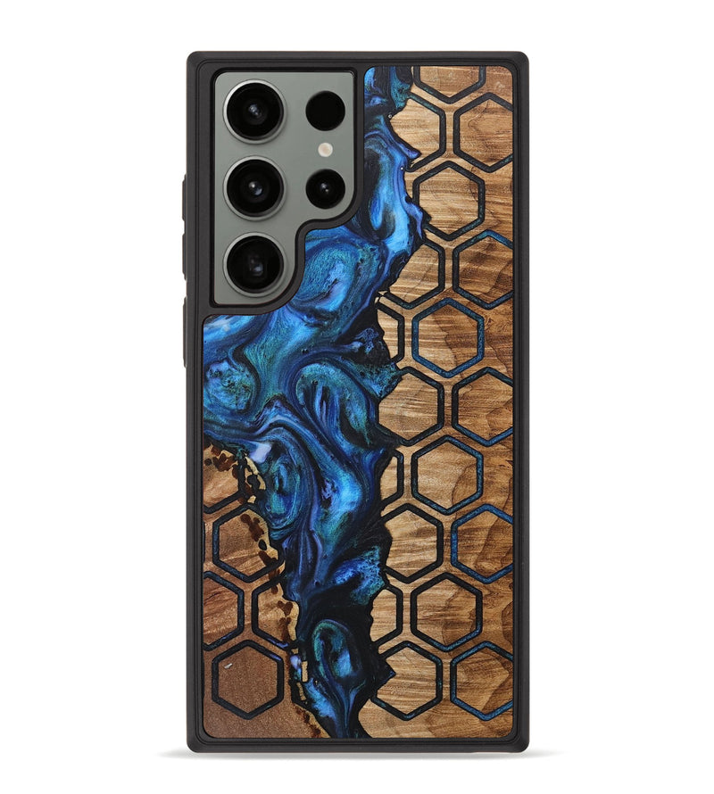 Galaxy S23 Ultra Wood+Resin Phone Case - Fredrick (Pattern, 718171)