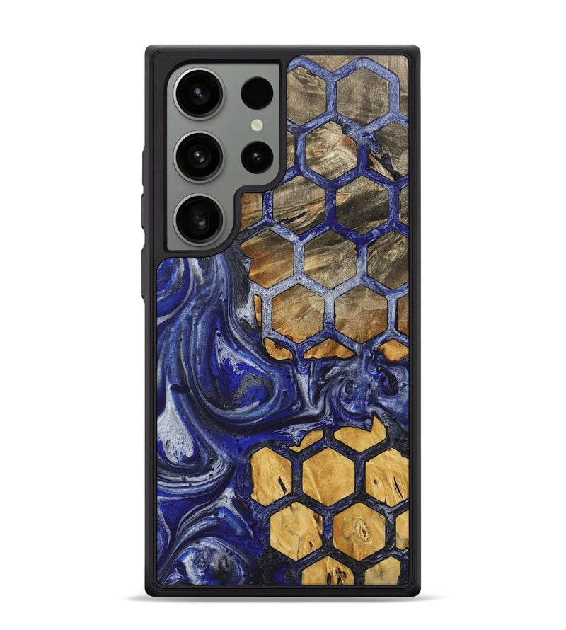 Galaxy S24 Ultra Wood+Resin Phone Case - Theo (Pattern, 718174)