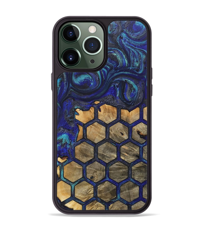 iPhone 13 Pro Max Wood+Resin Phone Case - Willie (Pattern, 718175)