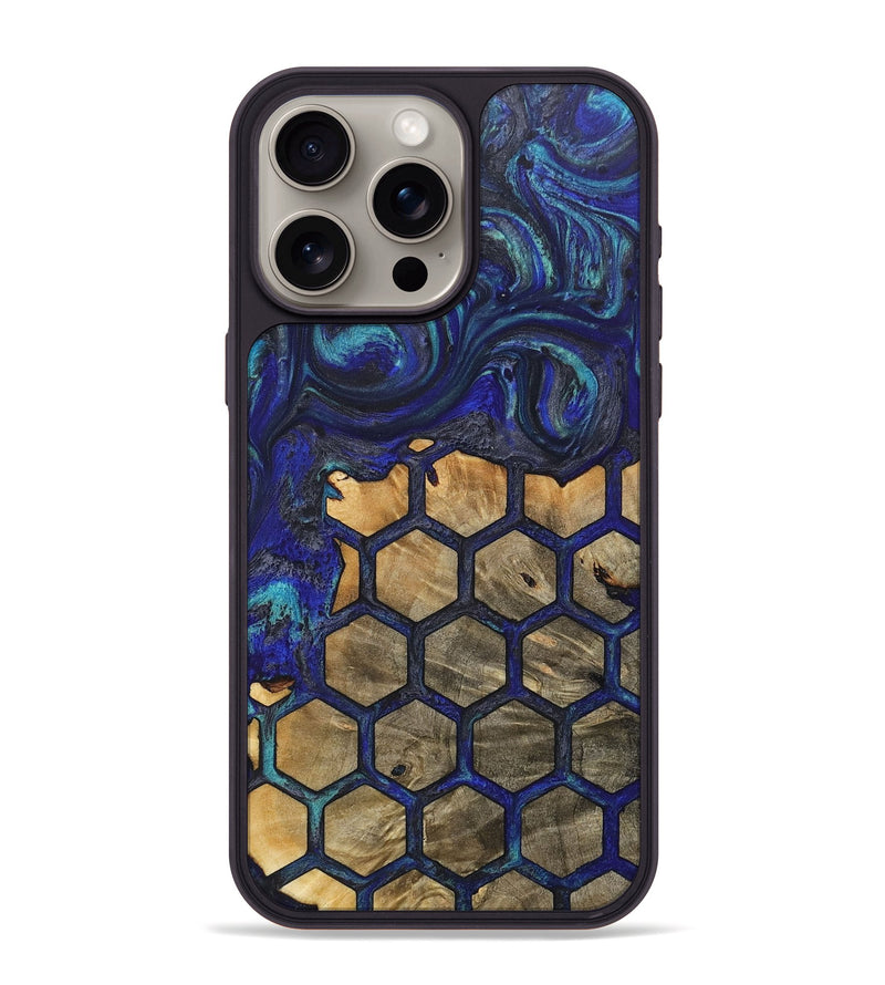 iPhone 15 Pro Max Wood+Resin Phone Case - Willie (Pattern, 718175)