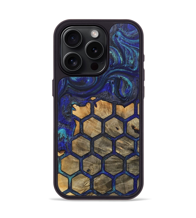 iPhone 15 Pro Wood+Resin Phone Case - Willie (Pattern, 718175)