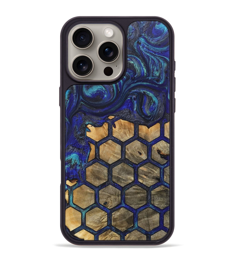 iPhone 16 Pro Max Wood+Resin Phone Case - Willie (Pattern, 718175)