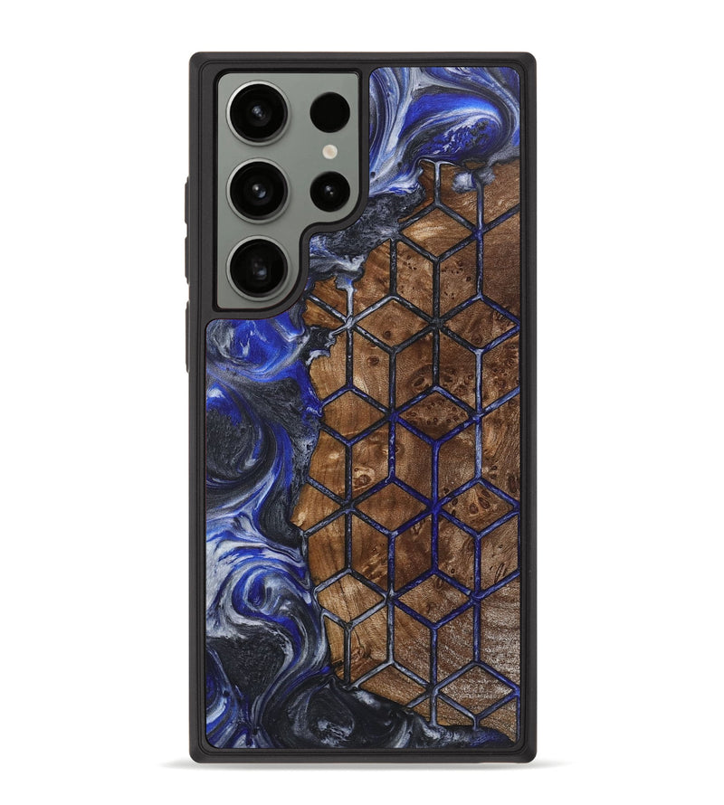 Galaxy S23 Ultra Wood+Resin Phone Case - Rachel (Pattern, 718176)