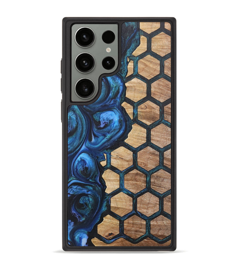 Galaxy S23 Ultra Wood+Resin Phone Case - Sandra (Pattern, 718179)