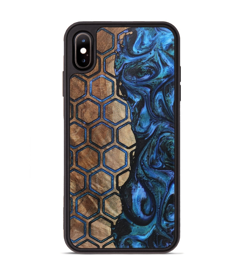 iPhone Xs Max Wood+Resin Phone Case - Jennie (Pattern, 718180)