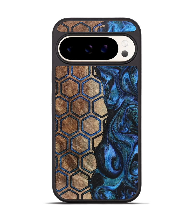 Pixel 9 Pro Wood+Resin Phone Case - Jennie (Pattern, 718180)