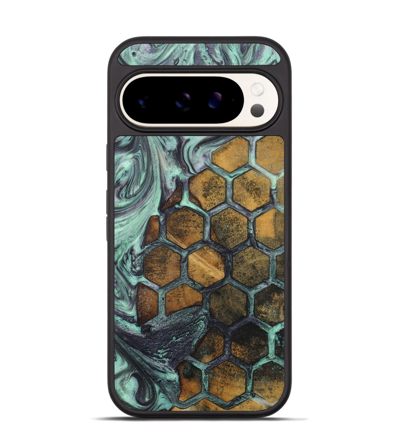 Pixel 9 Pro Wood+Resin Phone Case - Lizbeth (Pattern, 718181)