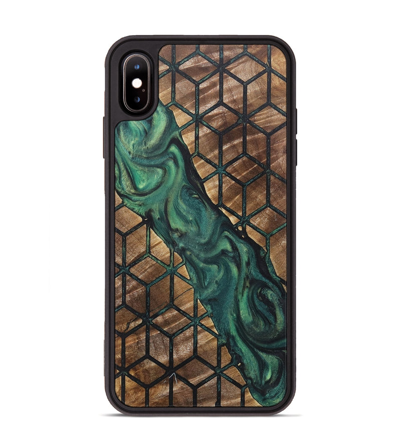 iPhone Xs Max Wood+Resin Phone Case - Everett (Pattern, 718183)