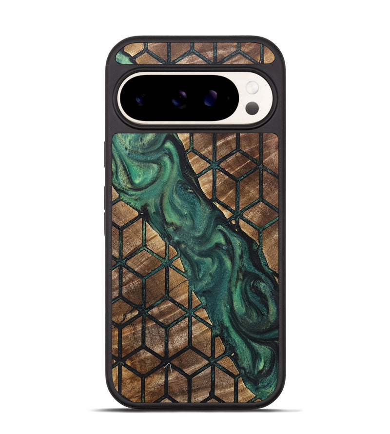 Pixel 9 Pro Wood+Resin Phone Case - Everett (Pattern, 718183)