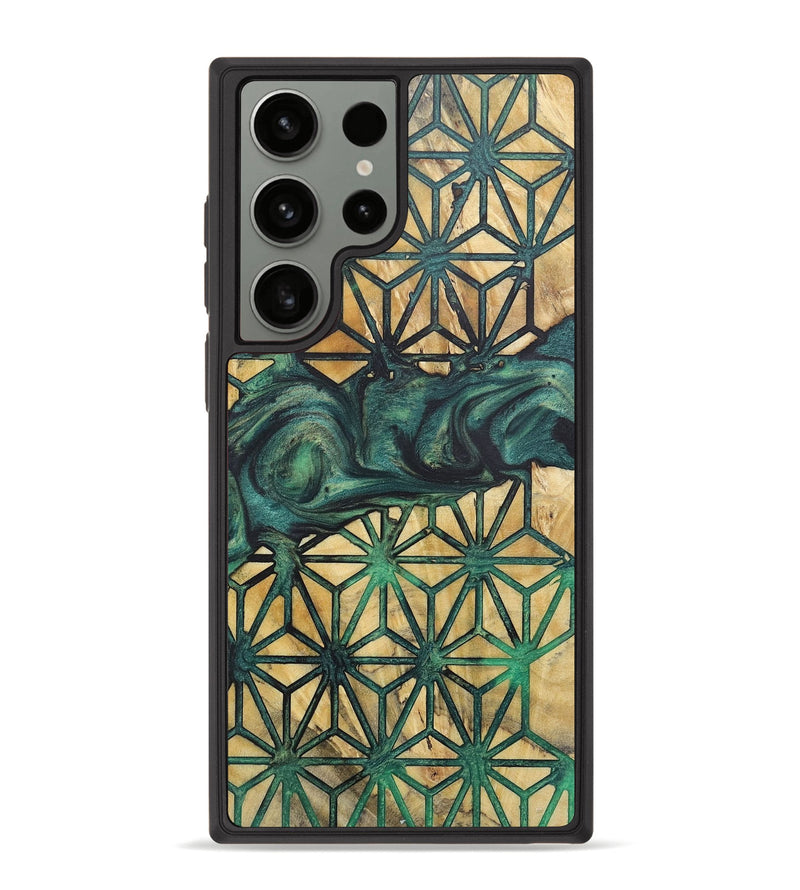 Galaxy S23 Ultra Wood+Resin Phone Case - Floyd (Pattern, 718193)