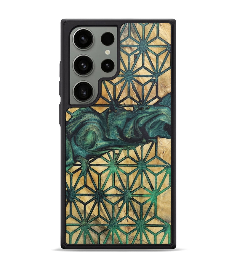 Galaxy S24 Ultra Wood+Resin Phone Case - Floyd (Pattern, 718193)