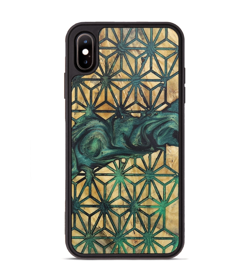 iPhone Xs Max Wood+Resin Phone Case - Floyd (Pattern, 718193)